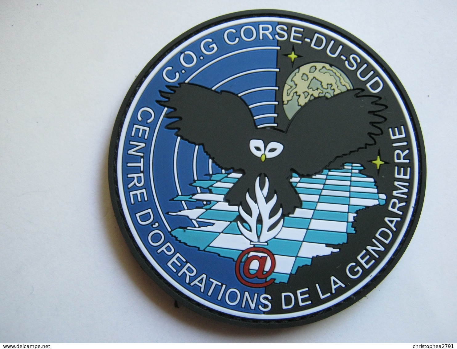 ECUSSON PATCH PVC GENDARMERIE NATIONALE LE COG DE CORSE DU SUD SUR VELCROS ETAT EXCELLENT - Police & Gendarmerie