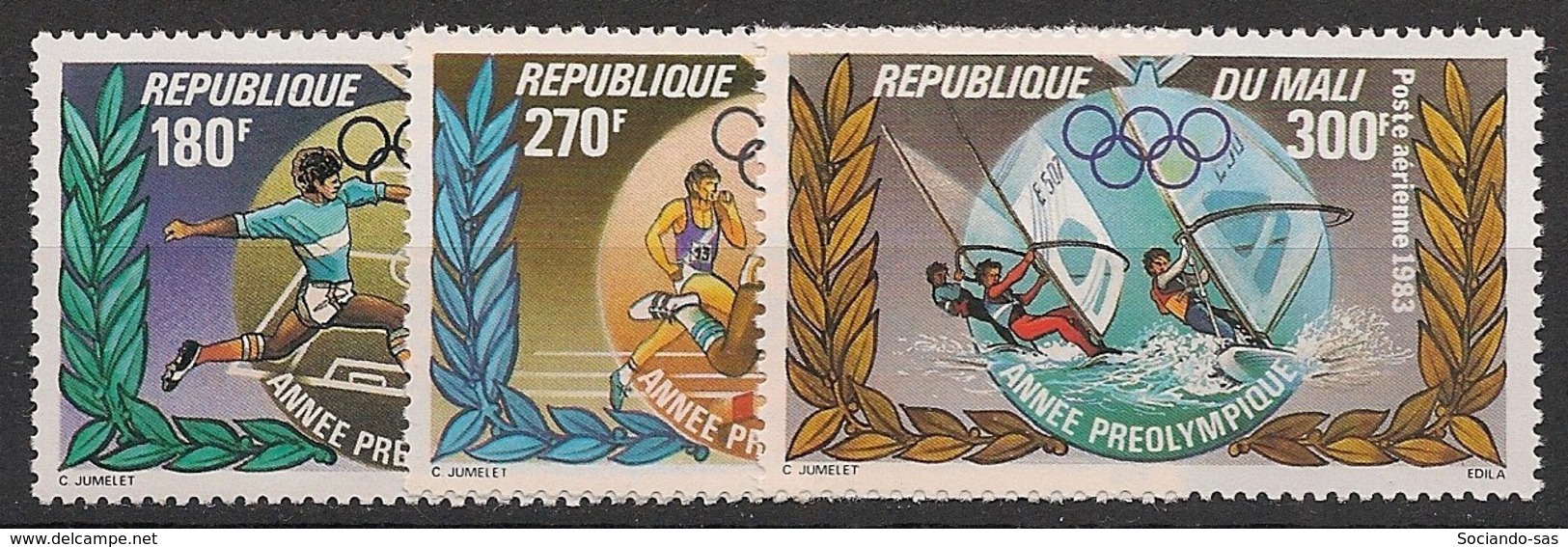 Mali - 1983 - Poste Aérienne PA N°Yv. 465 à 467 - Olympics Los Angeles 84 - Neuf Luxe ** / MNH / Postfrisch - Verano 1984: Los Angeles