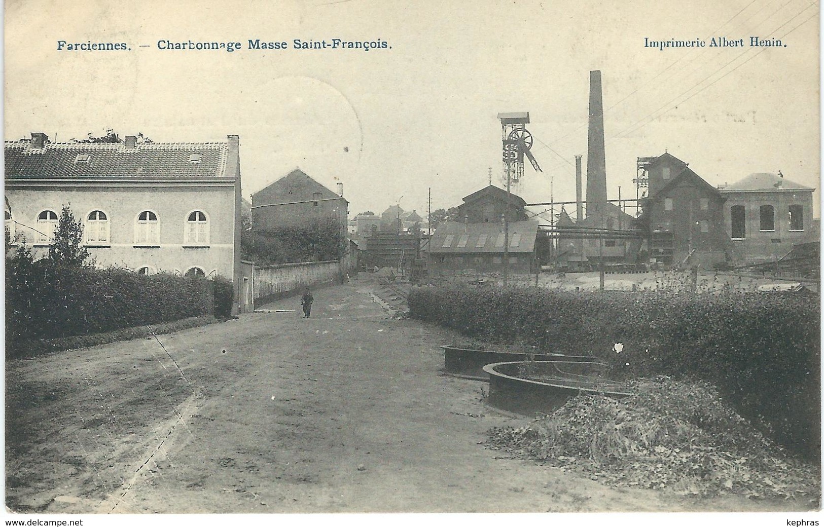 FARCIENNES : Charbonnage Masse Saint-François - Cachet De La Poste 1906 - Farciennes
