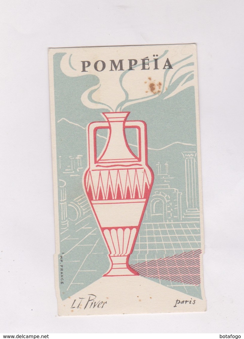 CARTE PARFUMEE,   POMPEIA  (l.t Pivert) - Publicités Parfum (journaux)