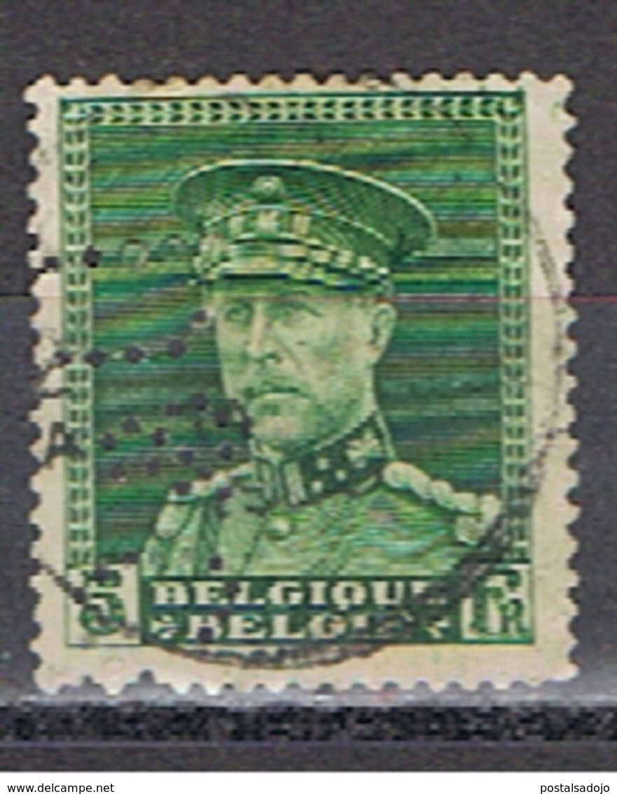 (BE 430) BELGIQUE // YVERT 323 //  PERFIN / PERFORE D & C // 1931-32 - 1909-34