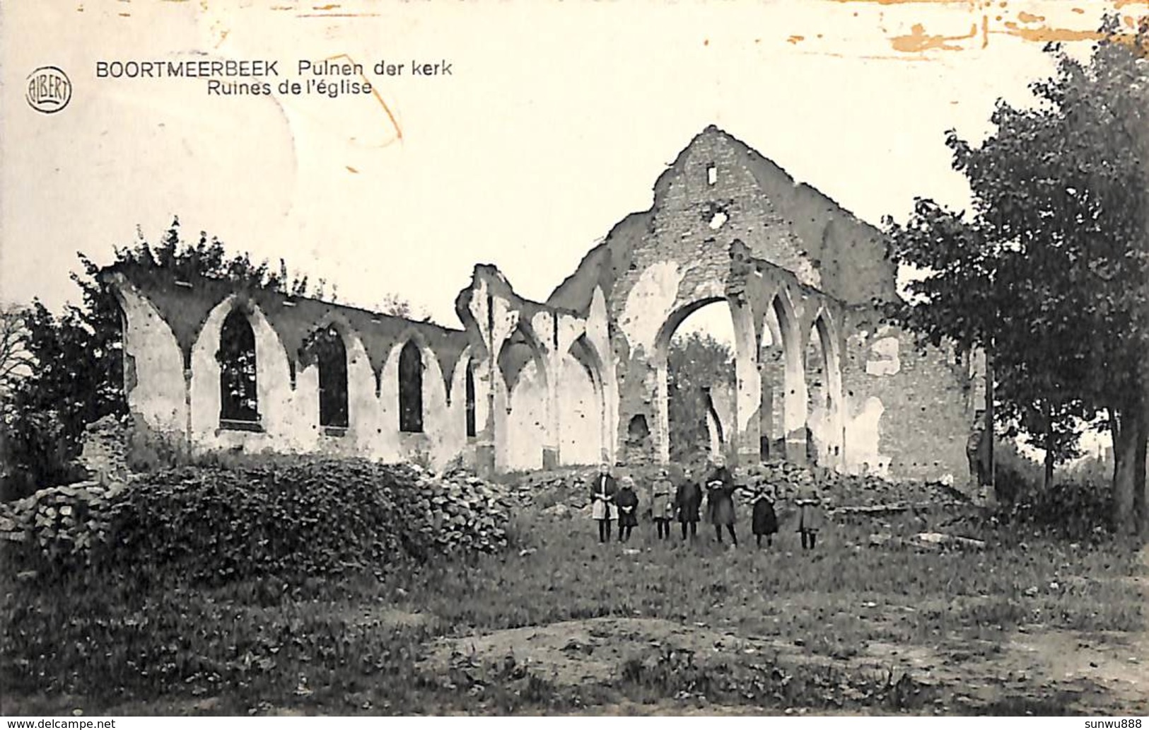 Boortmeerbeek - Pulnen Der Kerk - Ruines De L'Eglise (animée, Edit. A Waeyenborghe-Van Der Borght 192x) - Boortmeerbeek