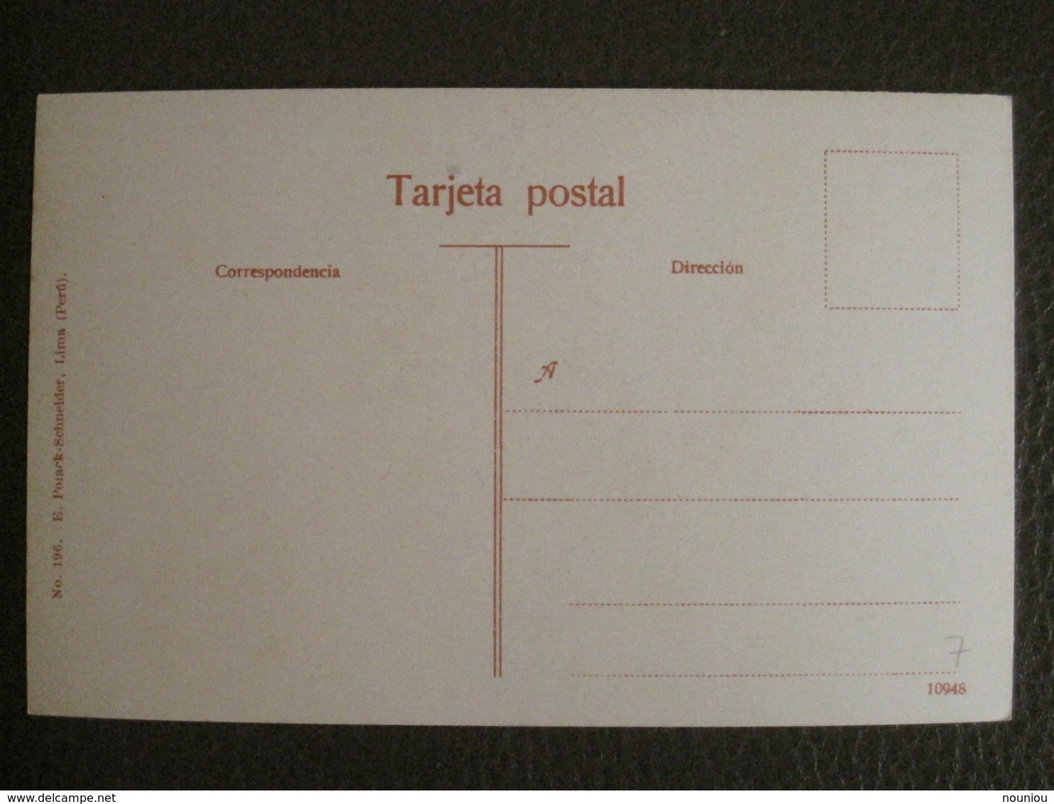 Antique Tarjeta Postal - Peru Perou - La Catedral (Vista Antigua) - Lima - Polack-Schneider N°196 - Pérou