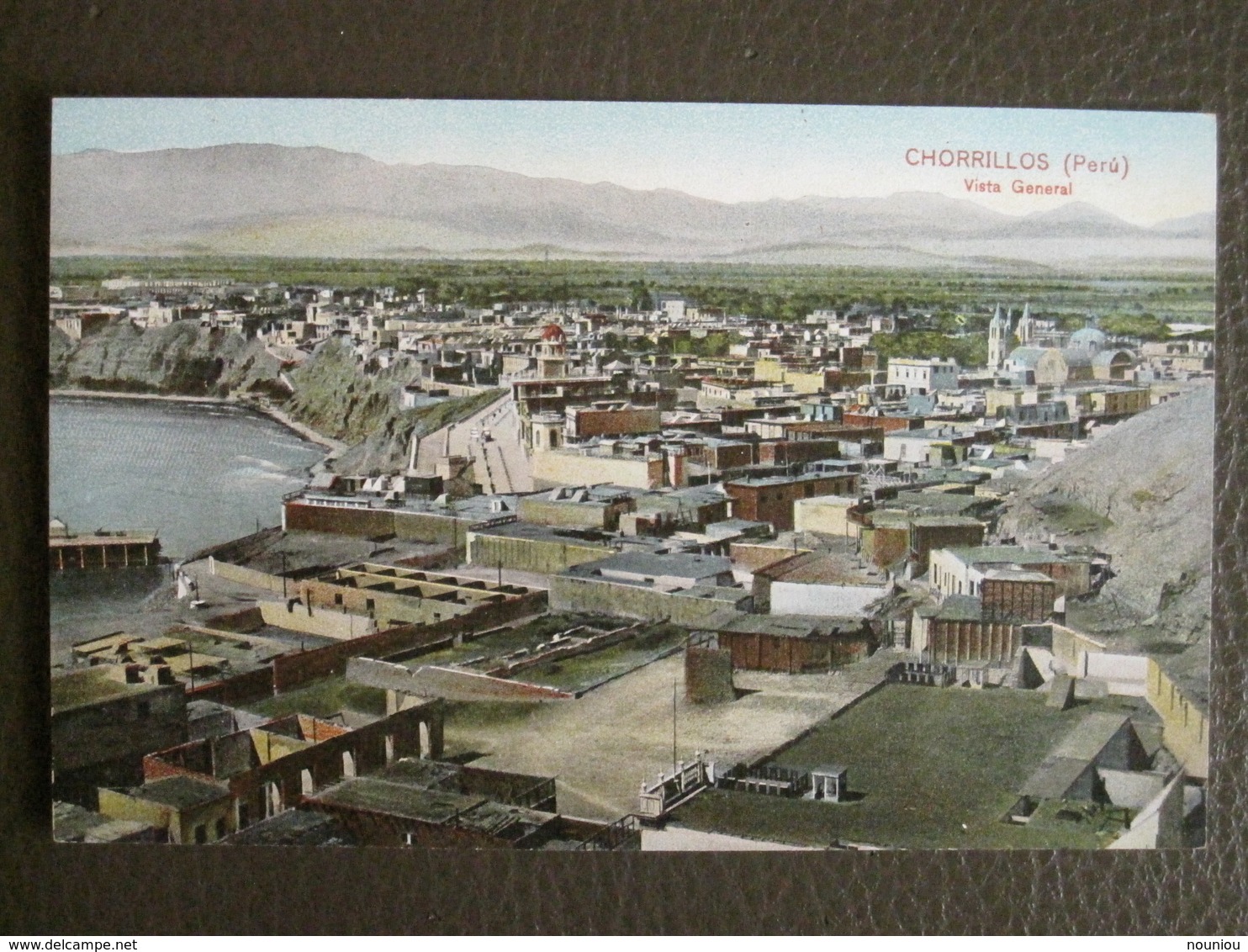 Antique Tarjeta Postal - Peru Perou - Chorrillos - Vista General - Polack-Schneider Lima - Pérou