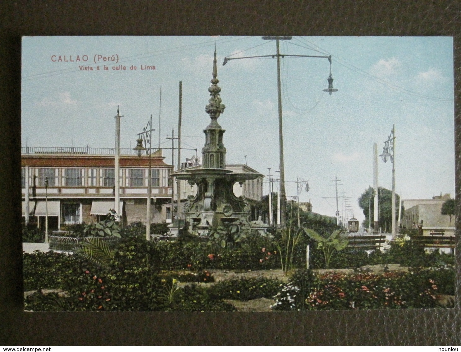 Antique Tarjeta Postal - Peru Perou - Callao - Vista à La Calle De Lima - Polack-Schneider Lima N°45 - Pérou
