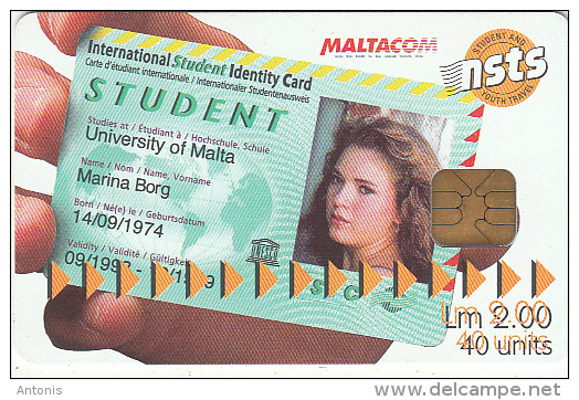 MALTA - N.S.T.S., Tirage 10000, 06/99, Used - Malte