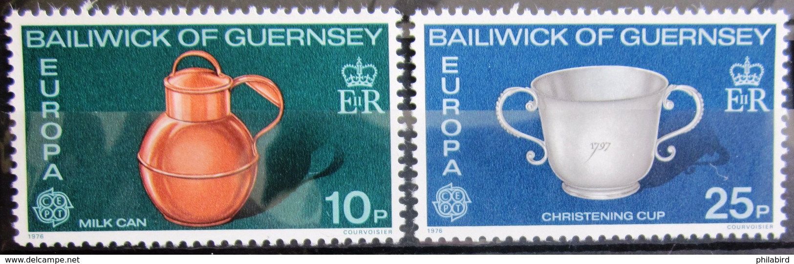 EUROPA            Année 1976         GUERNESEY          N° 128/129             NEUF** - 1976