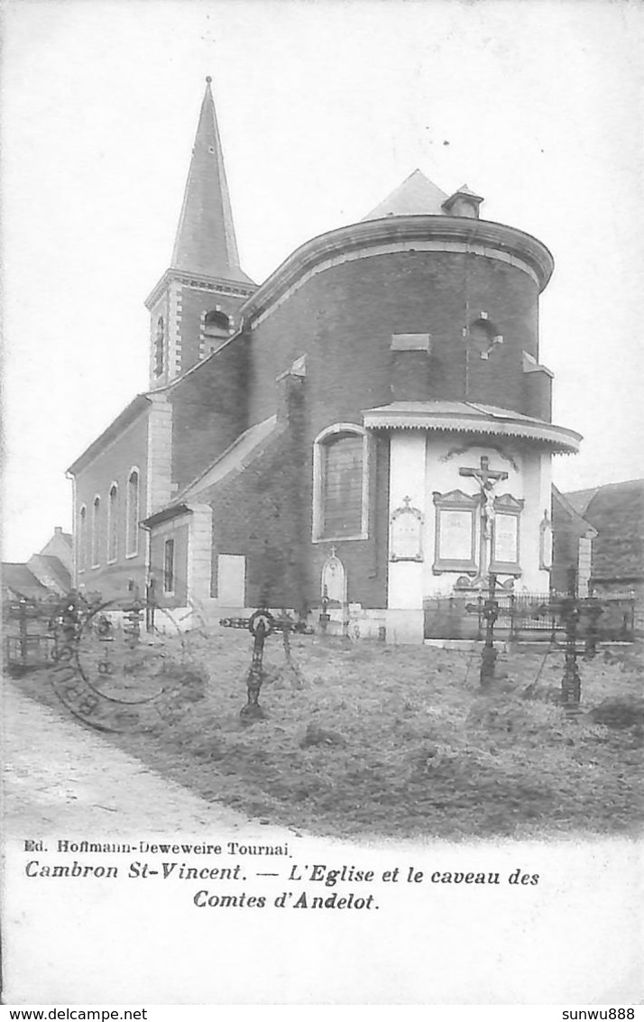 Cambron St Vincent - L'Eglise Et Le Caveau Des Comtes D'Andelot (Rare, Edit. Hoffmann Deweweire 1912) - Brugelette