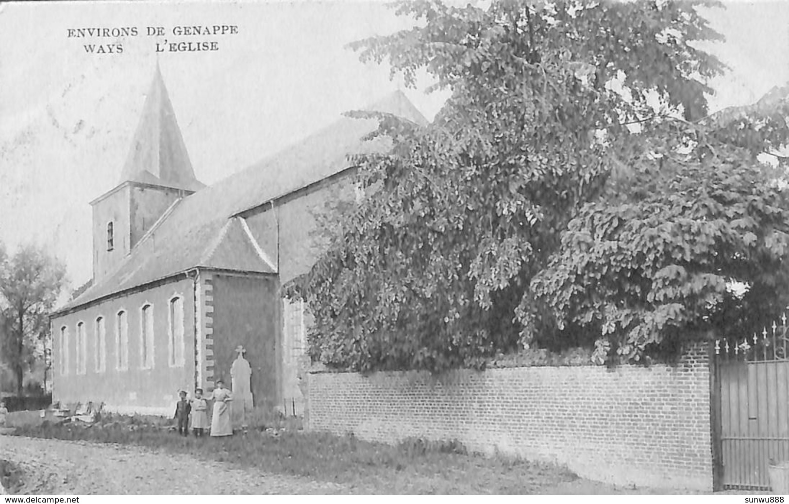 Genappe (environs De) - Ways L'Eglise (animée, 1911) - Genappe