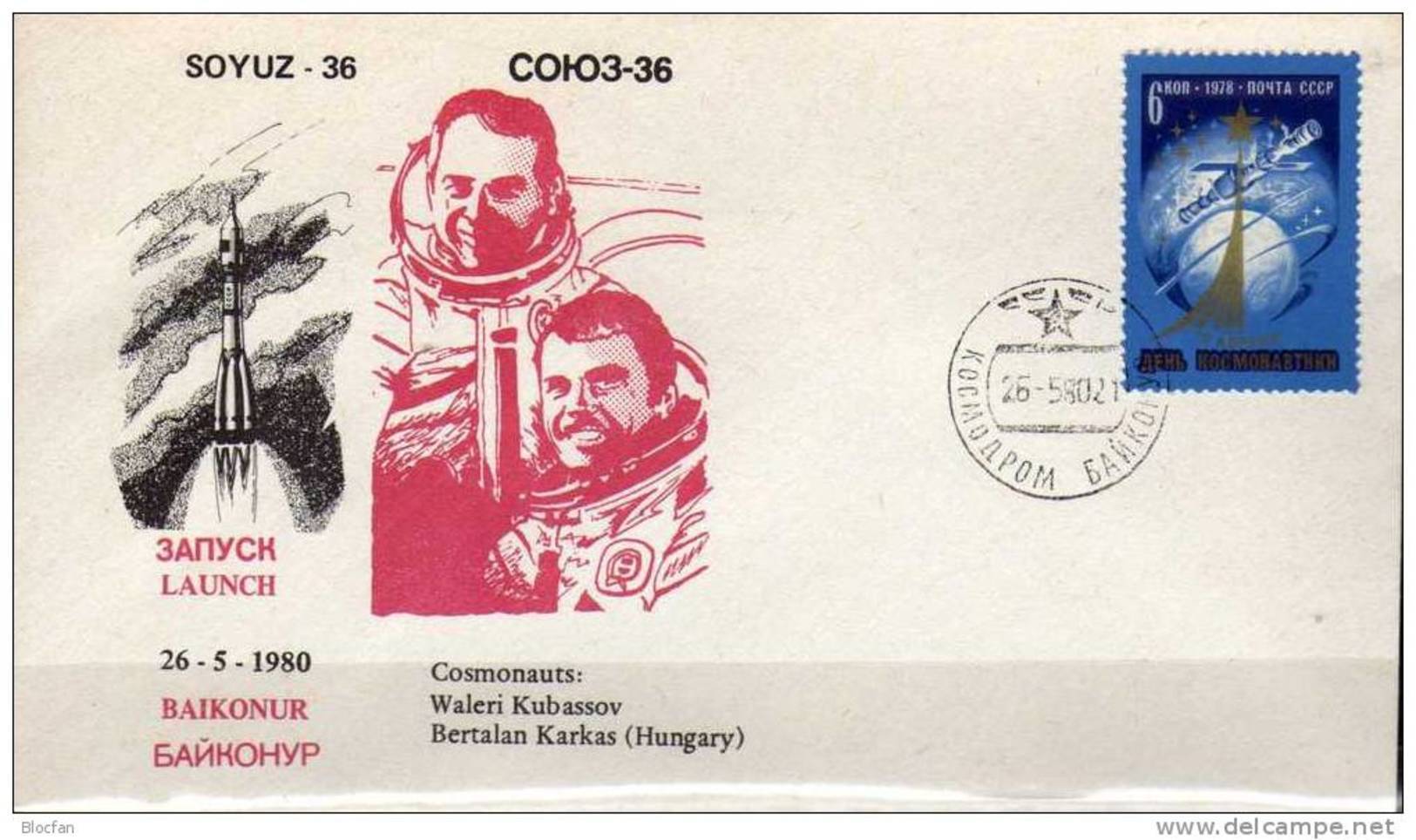 Tag Der Raumfahrt 1978 Sowjetunion 4713 FDC 5€ Komplex Salut 5 Rakete Sojus 26+27 Weltall Space Covers USSR SU CCCP - Russia & USSR