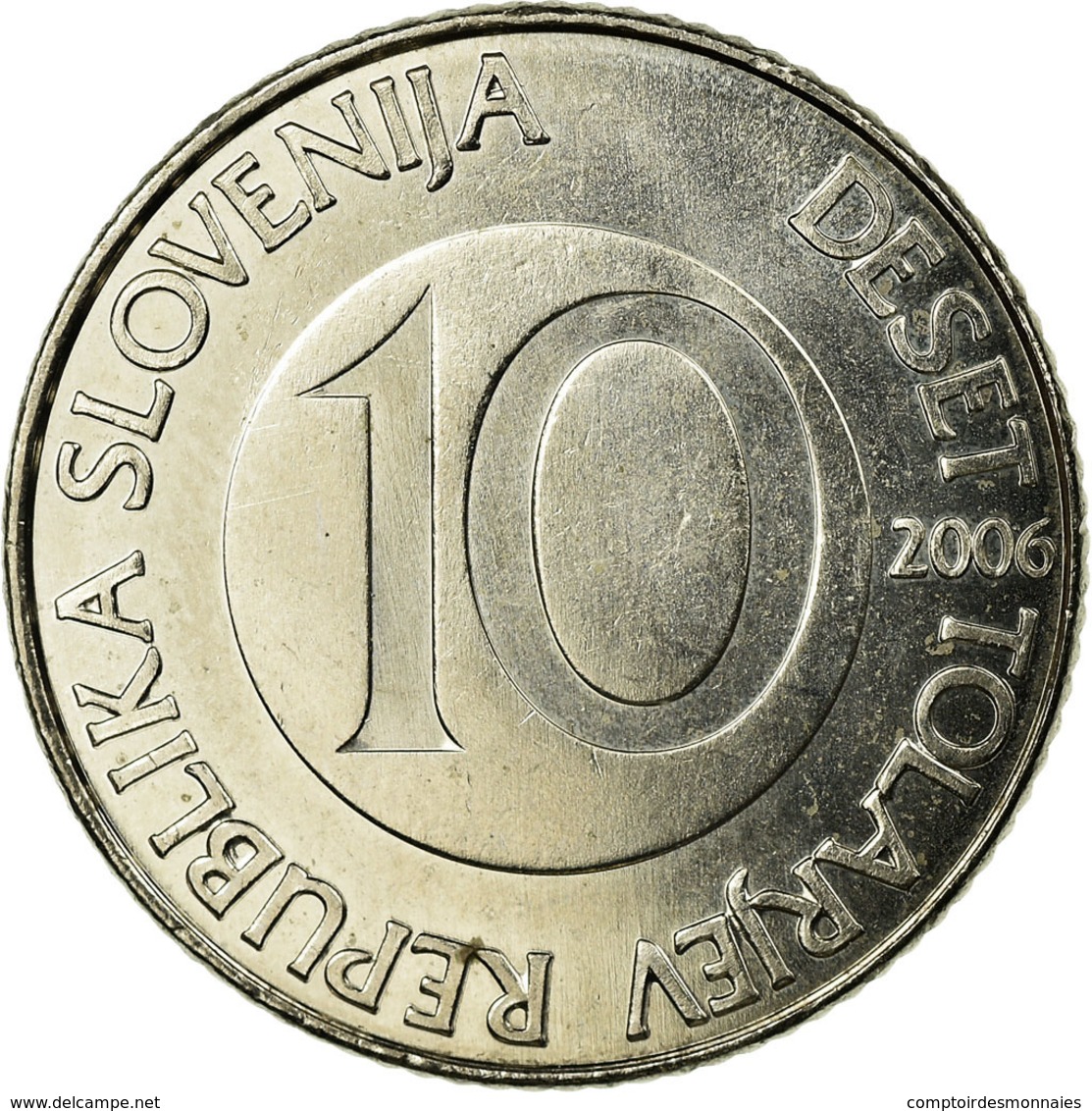 Monnaie, Slovénie, 10 Tolarjev, 2006, SUP, Copper-nickel, KM:41 - Slovénie