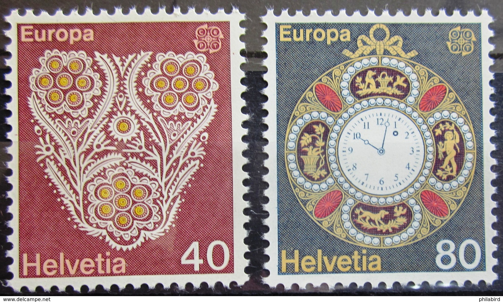 EUROPA            Année 1976         SUISSE          N° 1003/1004             NEUF** - 1976