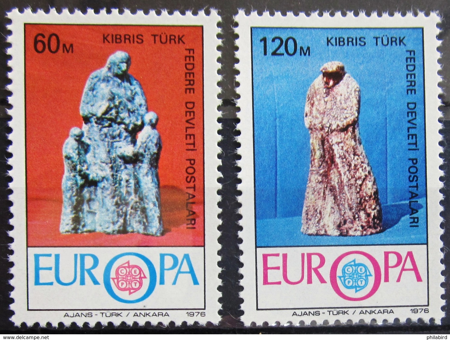 EUROPA            Année 1976         TURQUIE (adm Chypre)          N° 16/17            NEUF** - 1976