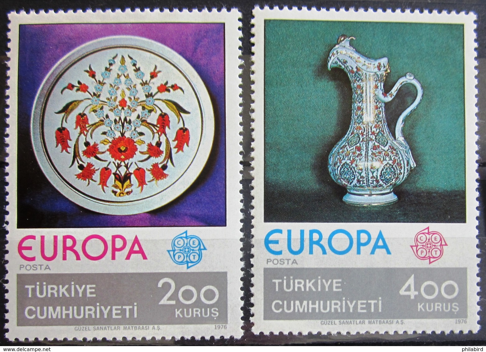 EUROPA            Année 1976         TURQUIE           N° 2155/2156            NEUF** - 1976