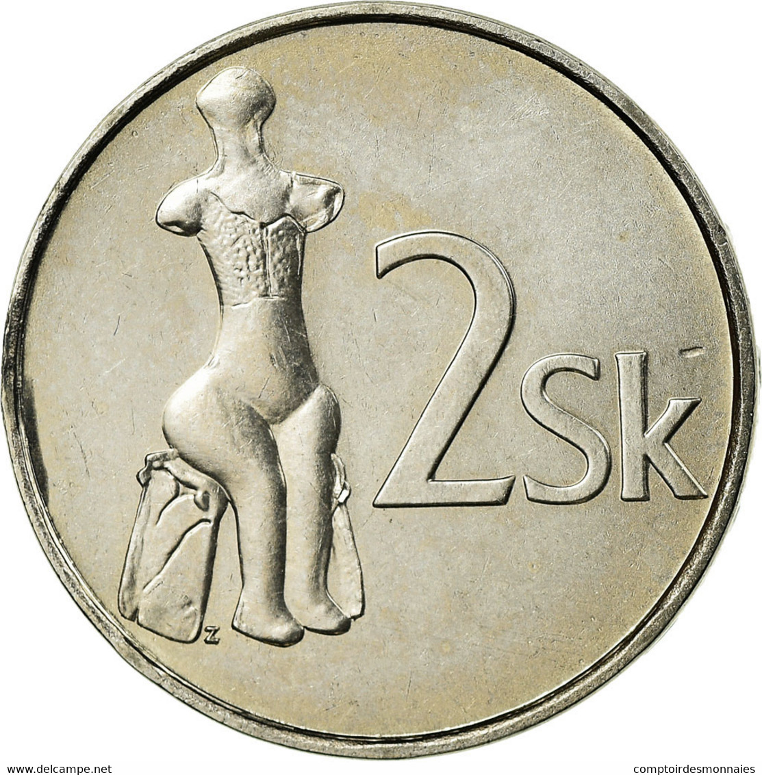 Monnaie, Slovaquie, 2 Koruna, 2007, TTB, Nickel Plated Steel, KM:13 - Slovaquie