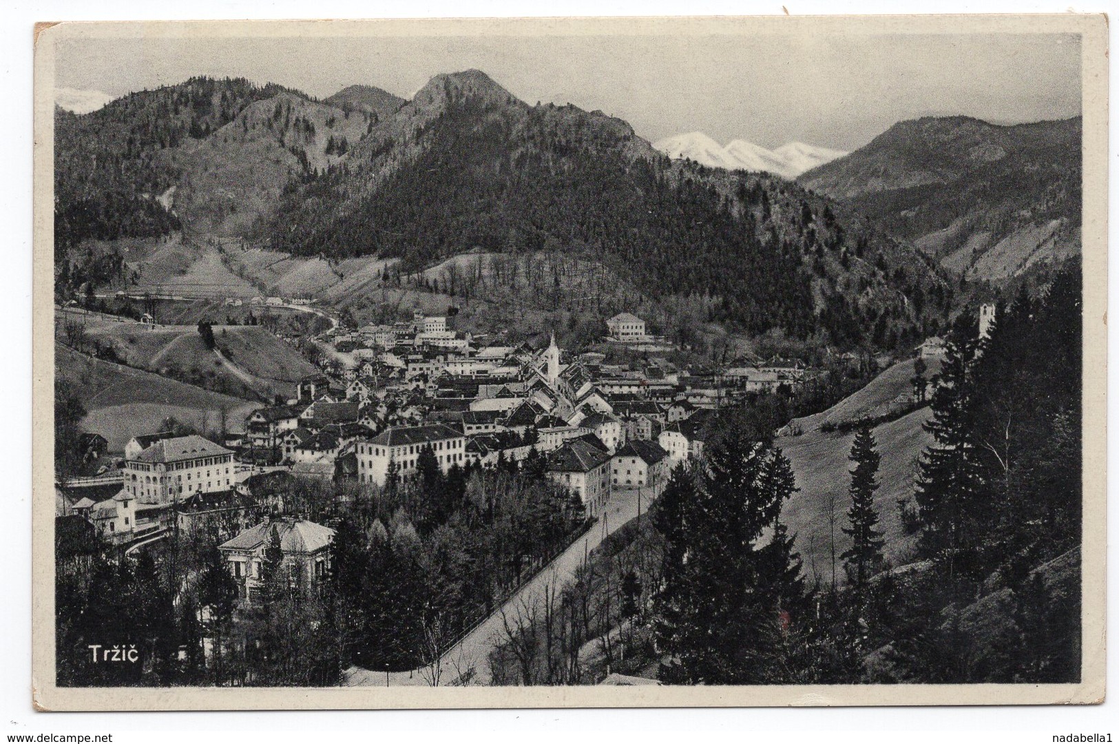 1931 YUGOSLAVIA, SLOVENIA, TRZIC, TPO TRZIC-LJUBLJANA NO 7O, ILLUSTRATED POSTCARD, USED - Yugoslavia