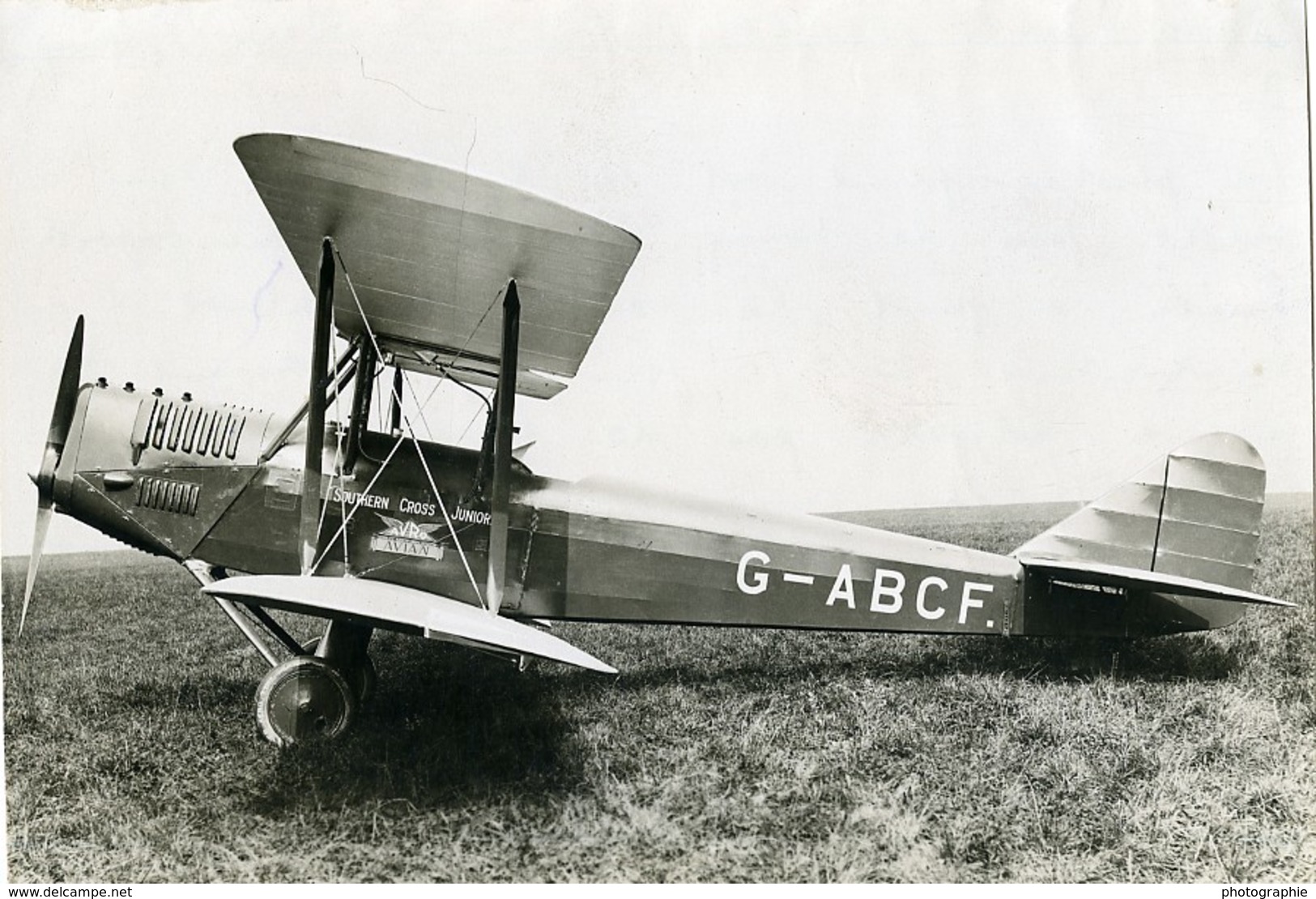 Australie Aviation Avro Avian Southern Cross Junior Kingsford Smith Ancienne Photo 1930 - Aviación