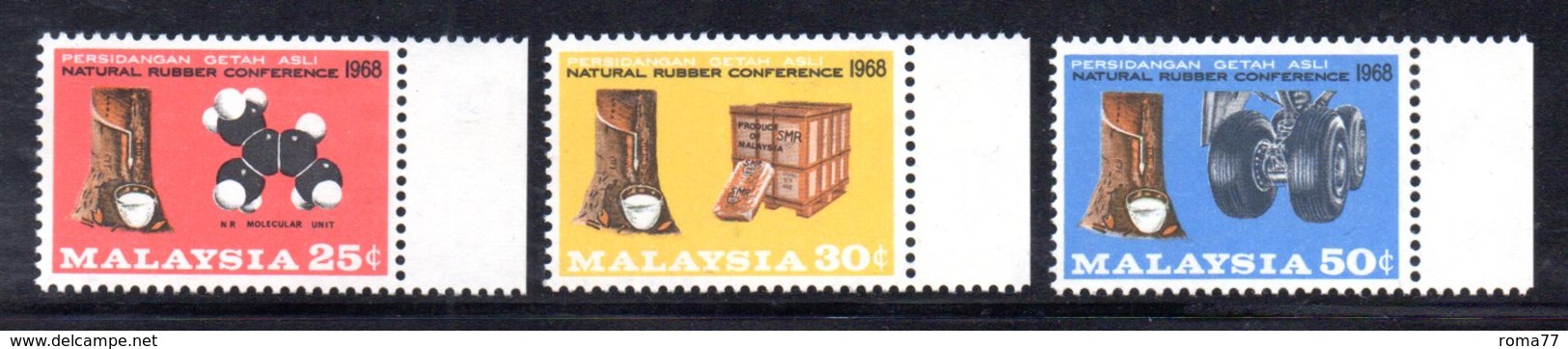 APR1232 - MALAYSIA MALESIA 1968 , Serie Yvert N. 53/55  ***  MNH  (2380A) - Malaysia (1964-...)