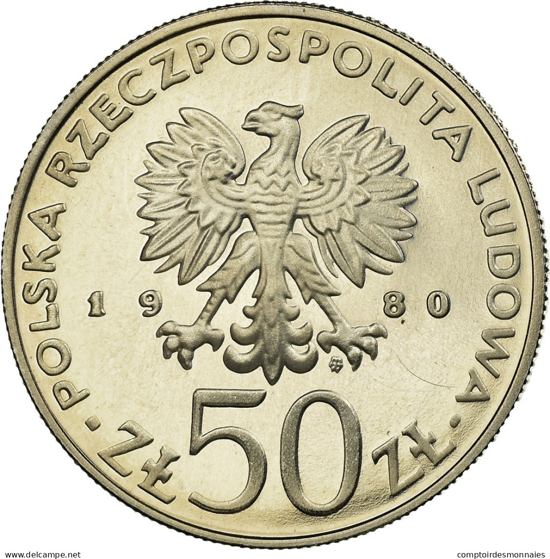 Monnaie, Pologne, 50 Zlotych, 1980, Warsaw, SUP, Copper-nickel, KM:114 - Pologne