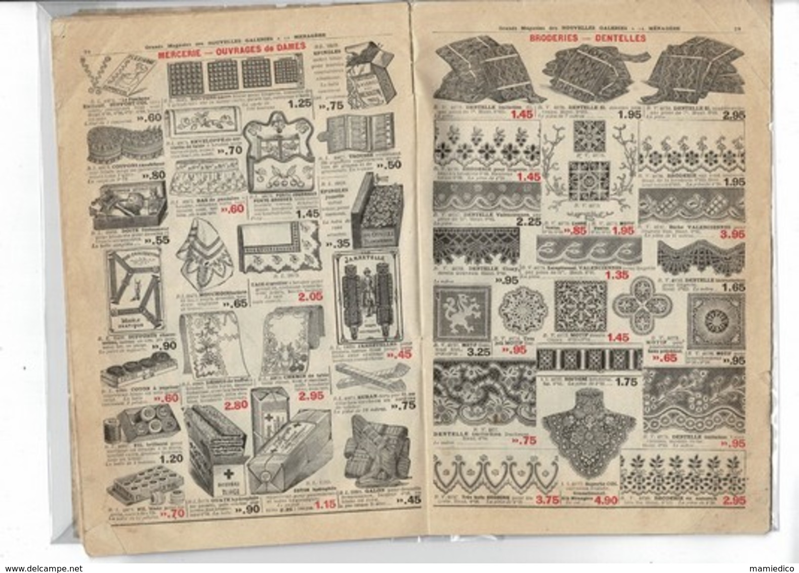 Grands Magasins Des Nouvelles Galeries. Catalogue Ancien, Non Daté. 32 Pages. Etat Moyen. Salissures. - Non Classés