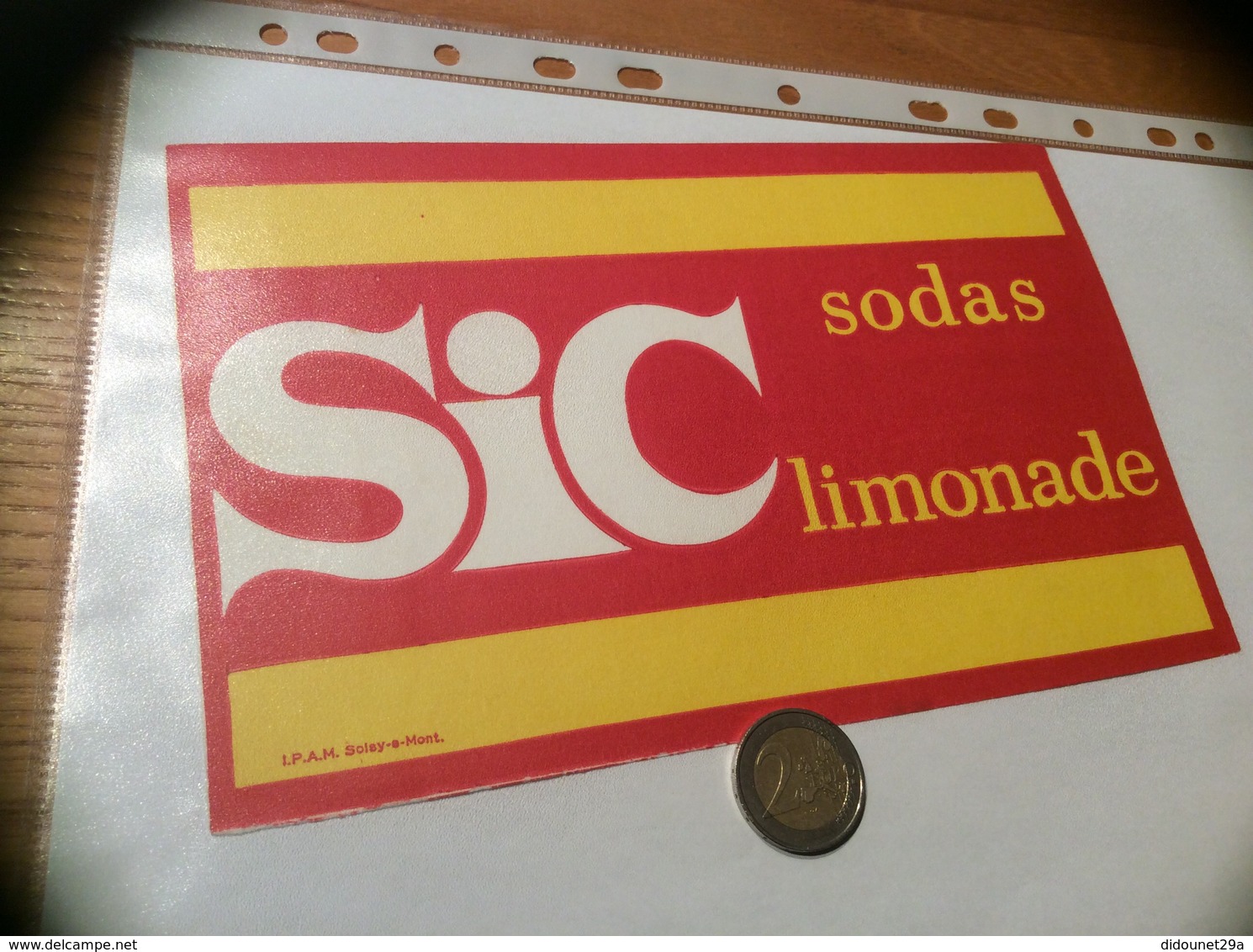 Buvard «SIC - Sodas Limonade» - Limonades
