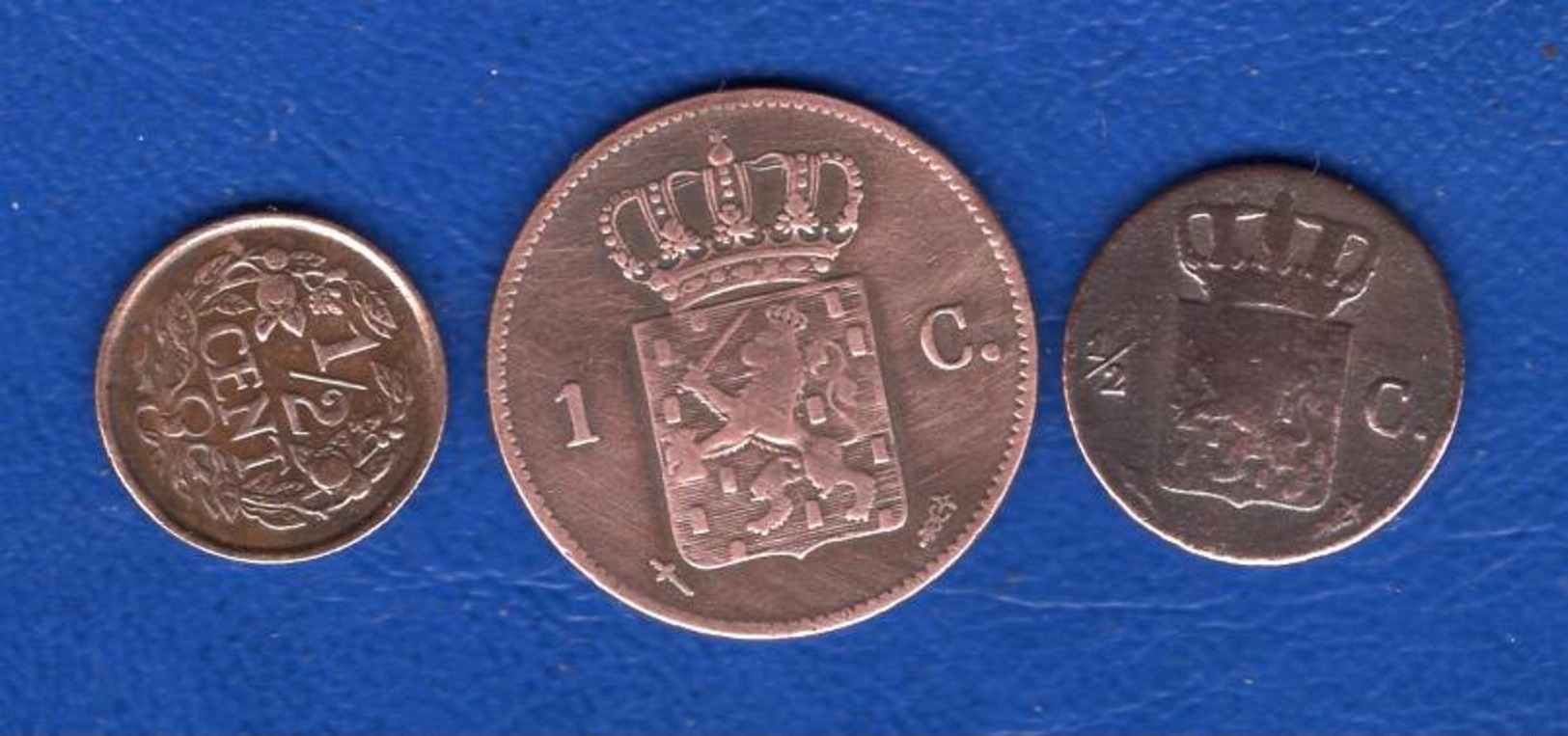 1/2  Cents  1829  +  2  Pieces - 1815-1840 : Willem I