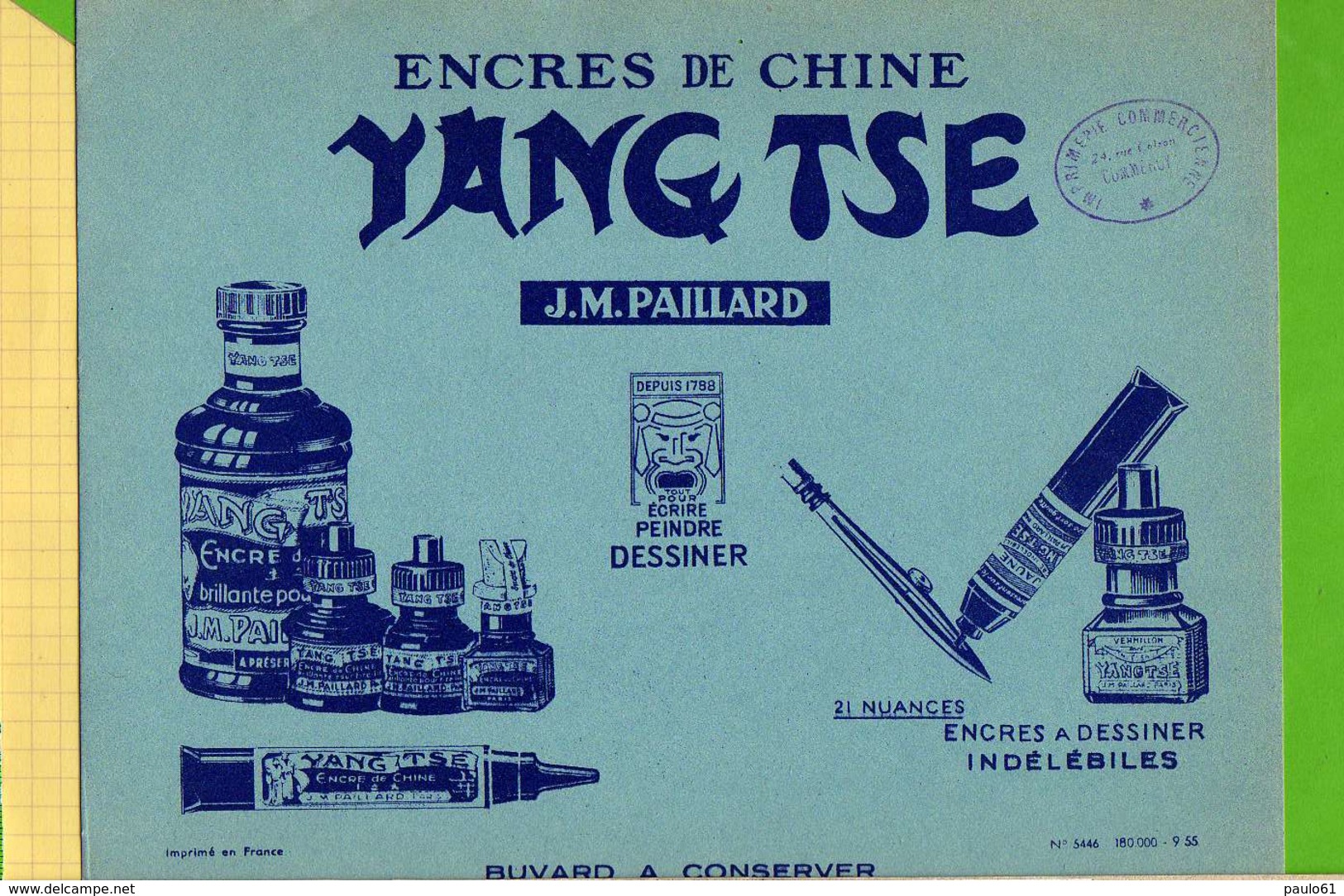 BUVARD &amp; Blotting Paper : Encre De Chine YANG TSE  Stylo - Papeterie