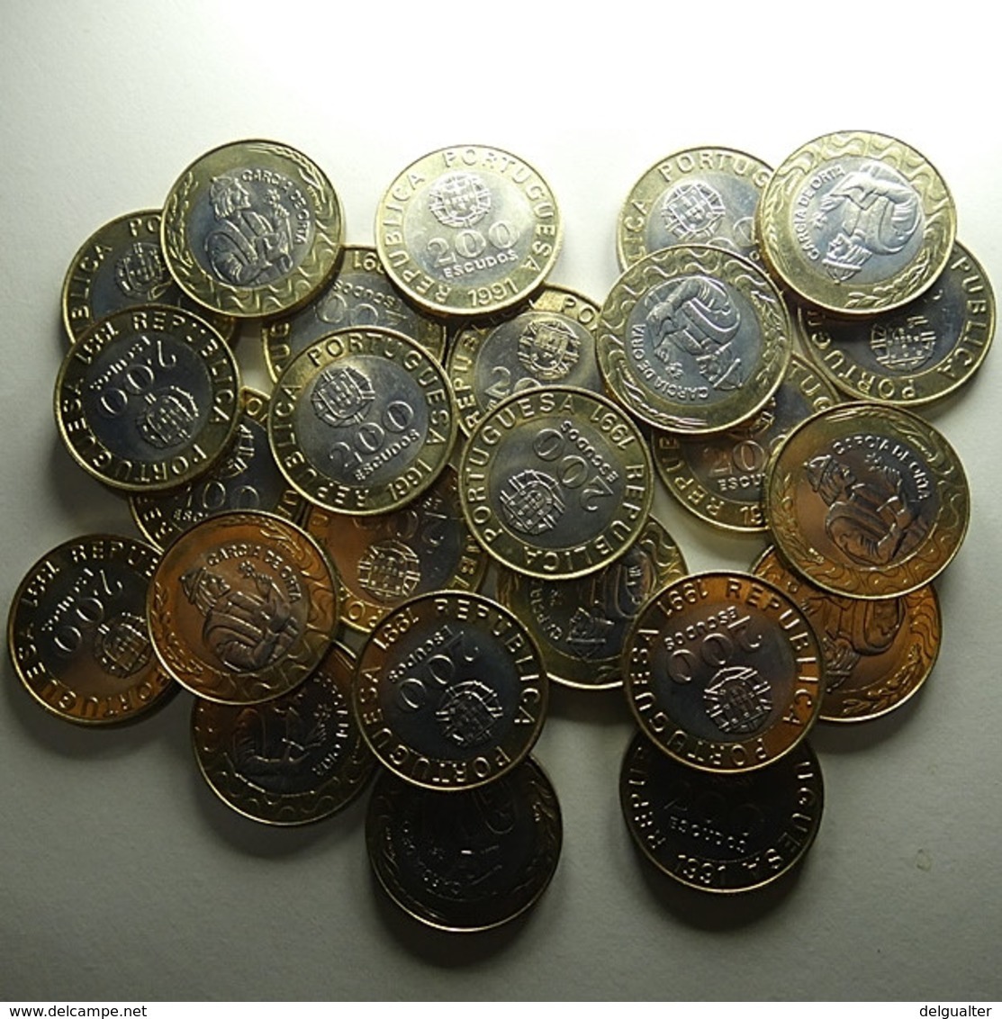 Portugal 25 Coins 200 Escudos 1991 BU - Kilowaar - Munten