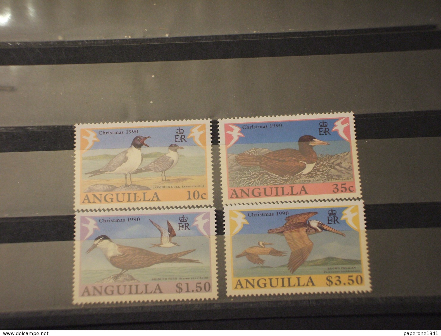 ANGUILLA - 1990 UCCELLI 4 VALORI- NUOVI(++) - Anguilla (1968-...)