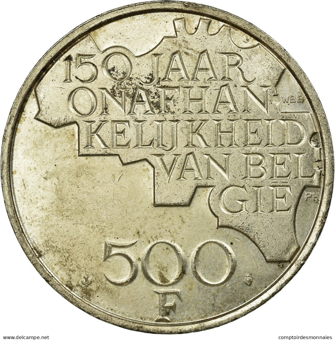 Monnaie, Belgique, 500 Francs, 500 Frank, 1980, Bruxelles, TB+, Silver Clad - 500 Frank