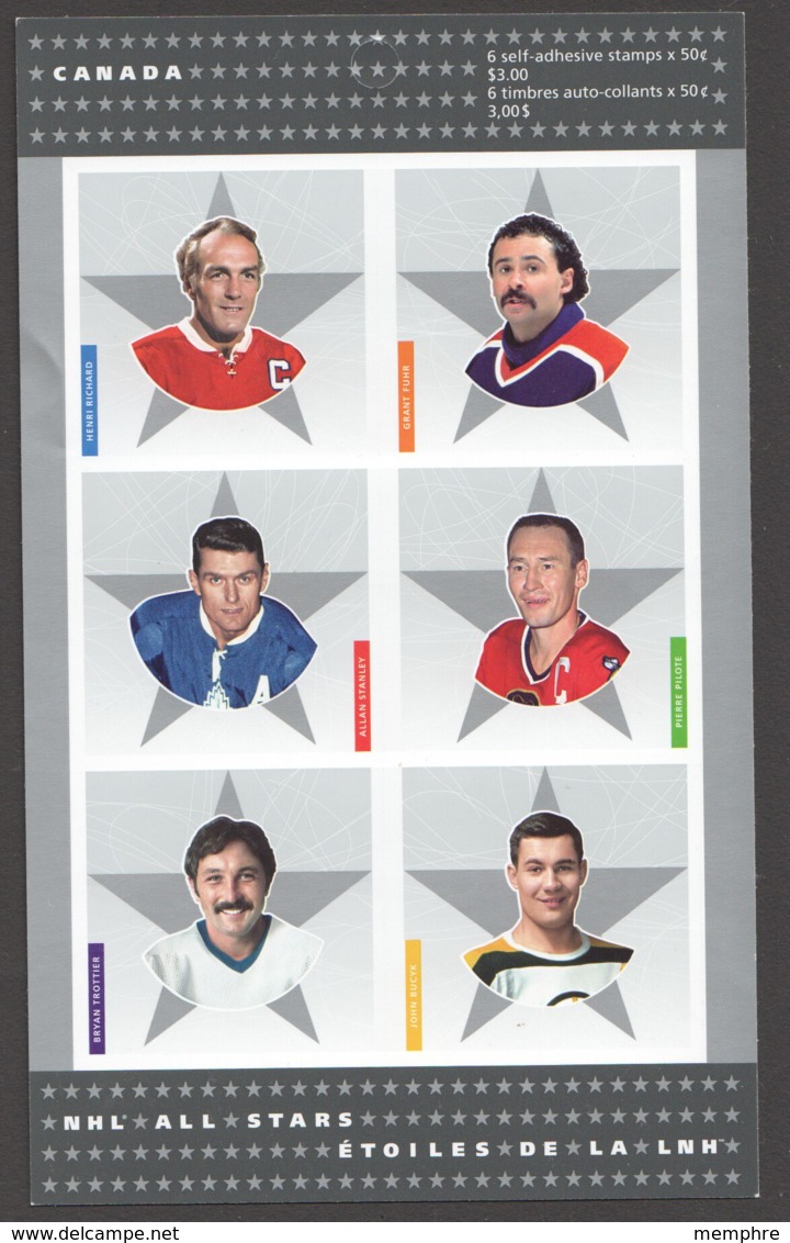 2005  National Hockey League All Star Players Booklet Of 6  Sc 2086 BK 305 - Unused Stamps