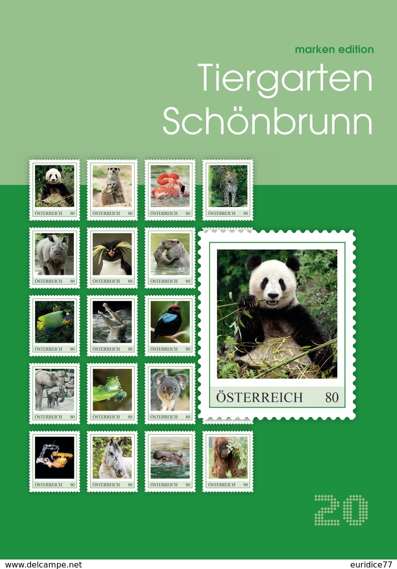 Austria 2019 - 'Tiergarten Schönbrunn' Marken Edition 20 Selbstklebend - Blocs & Hojas