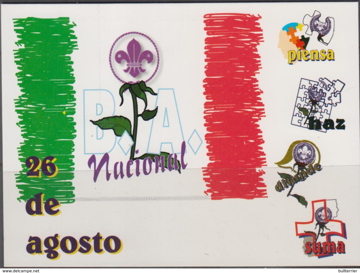 SCOUTS - ITALY  - 1986 - SCOUT GROUP  SPECIAL CARD   AND POSTMARK - Covers & Documents