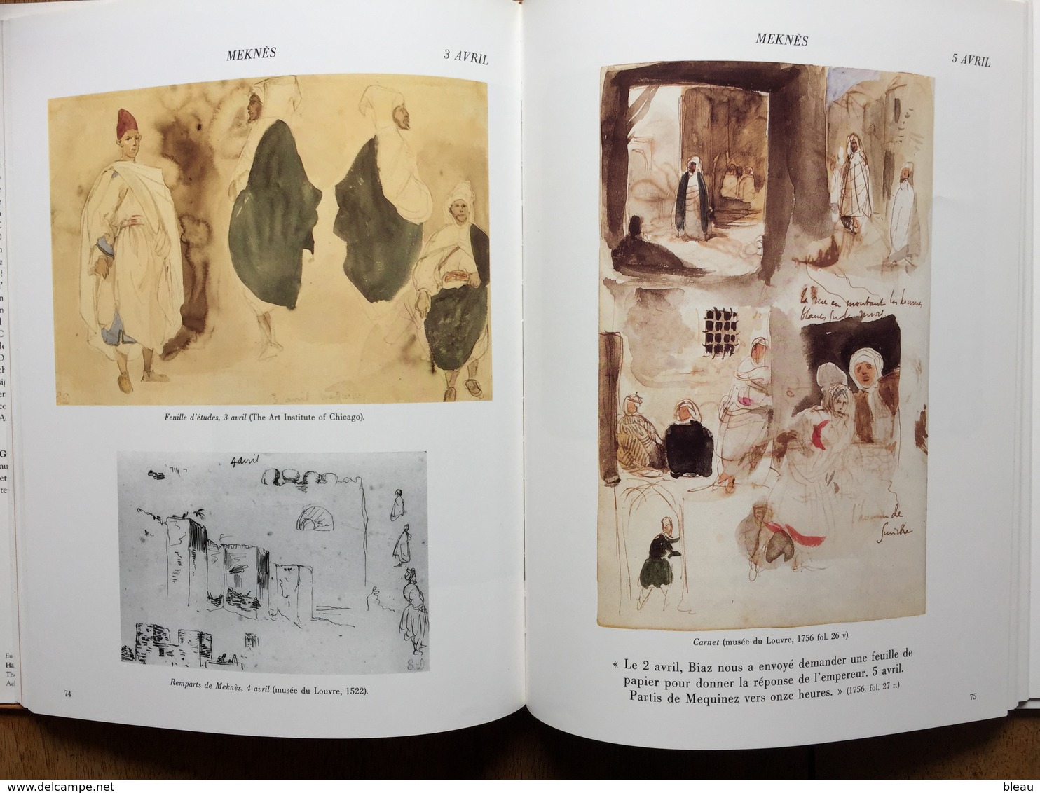 Guy DUMUR : Delacroix Et Le Maroc. Paris, Herscher, 1997. - Arte
