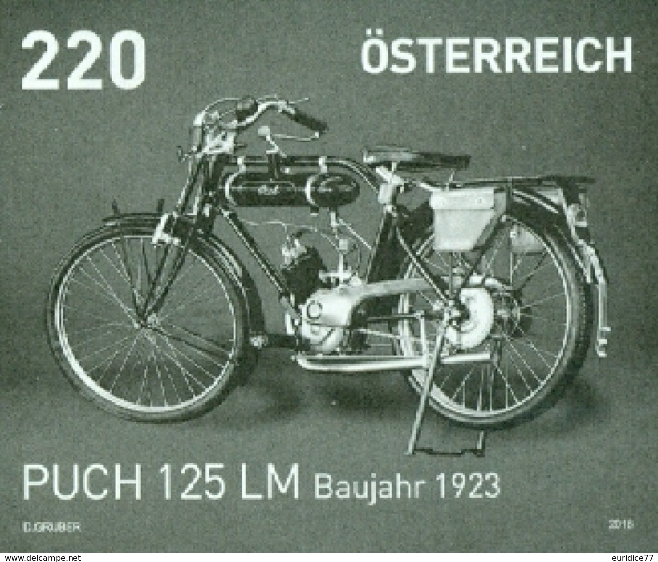 Austria 2016 - Motorräder - Puch LM Bj. 1923 Black Proof - Nuevos