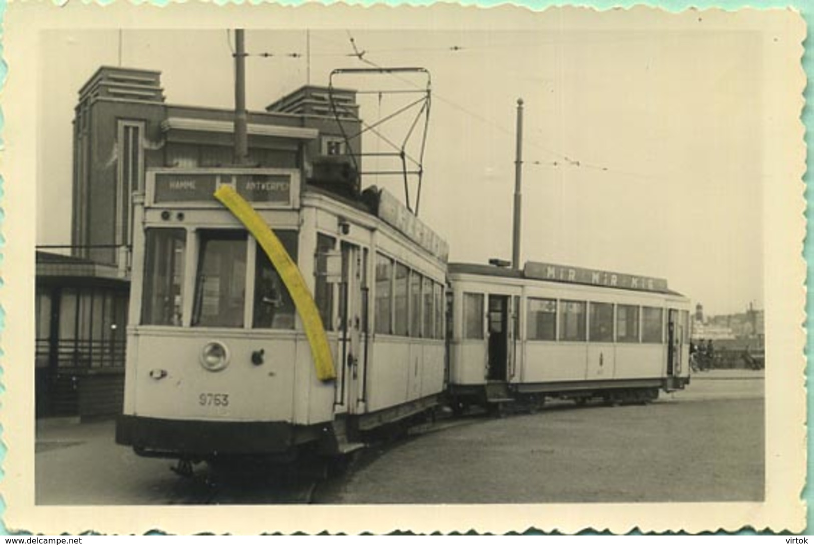 TRAM:   9753 - 19653  : Anvers - Antwerpen  7/4/1956  :         9 X 6 Cm ( See Detail ) - Trains