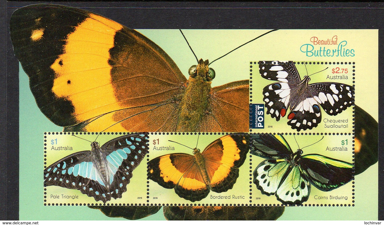 AUSTRALIA, 2016 BUTTERFLIES MINISHEET MNH - Nuovi