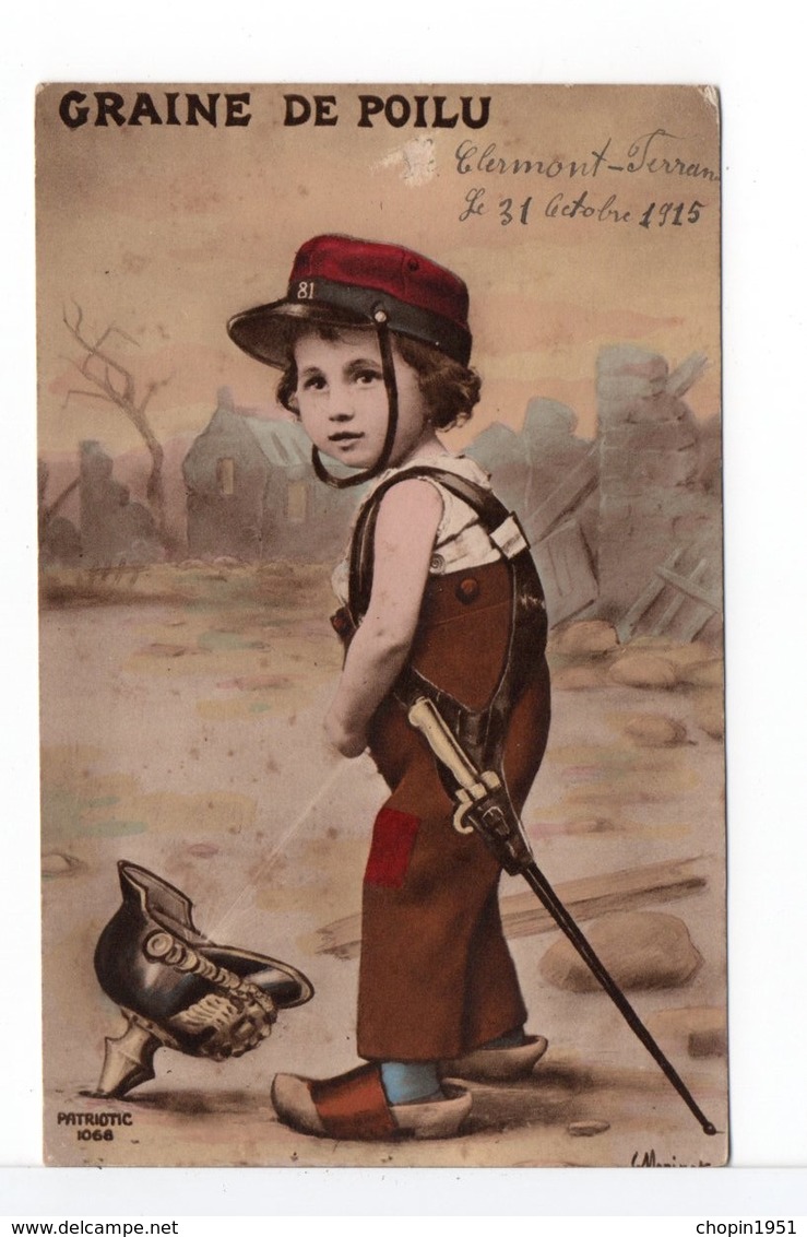 CPA - ENFANT - GRAINE DE POILU - Patriotiques