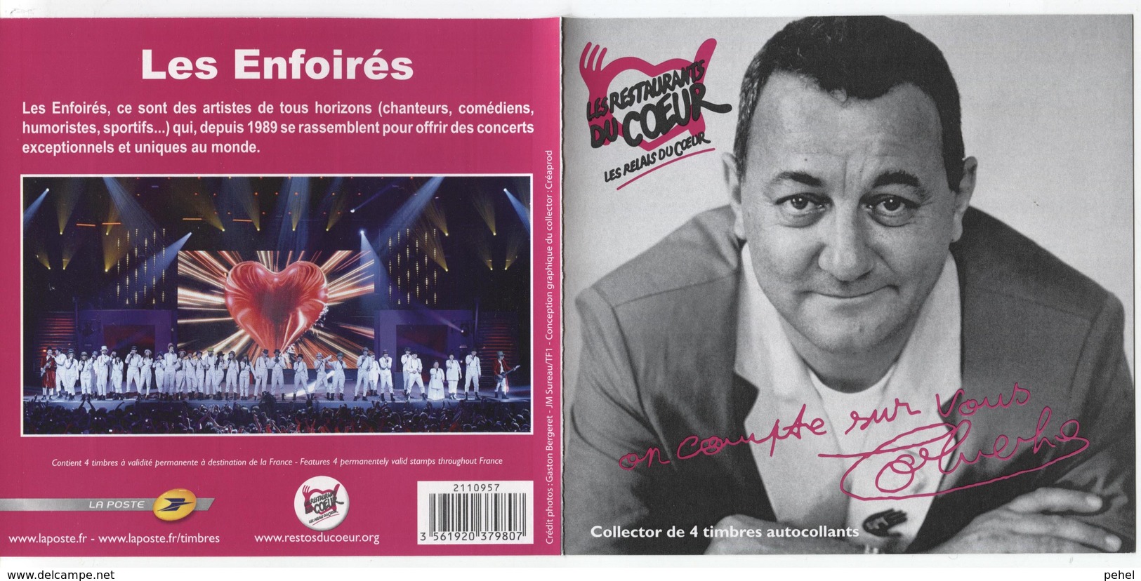 COLLECTOR  LES RESTAURANTS  DU  COEUR  /  COLUCHE - Collectors