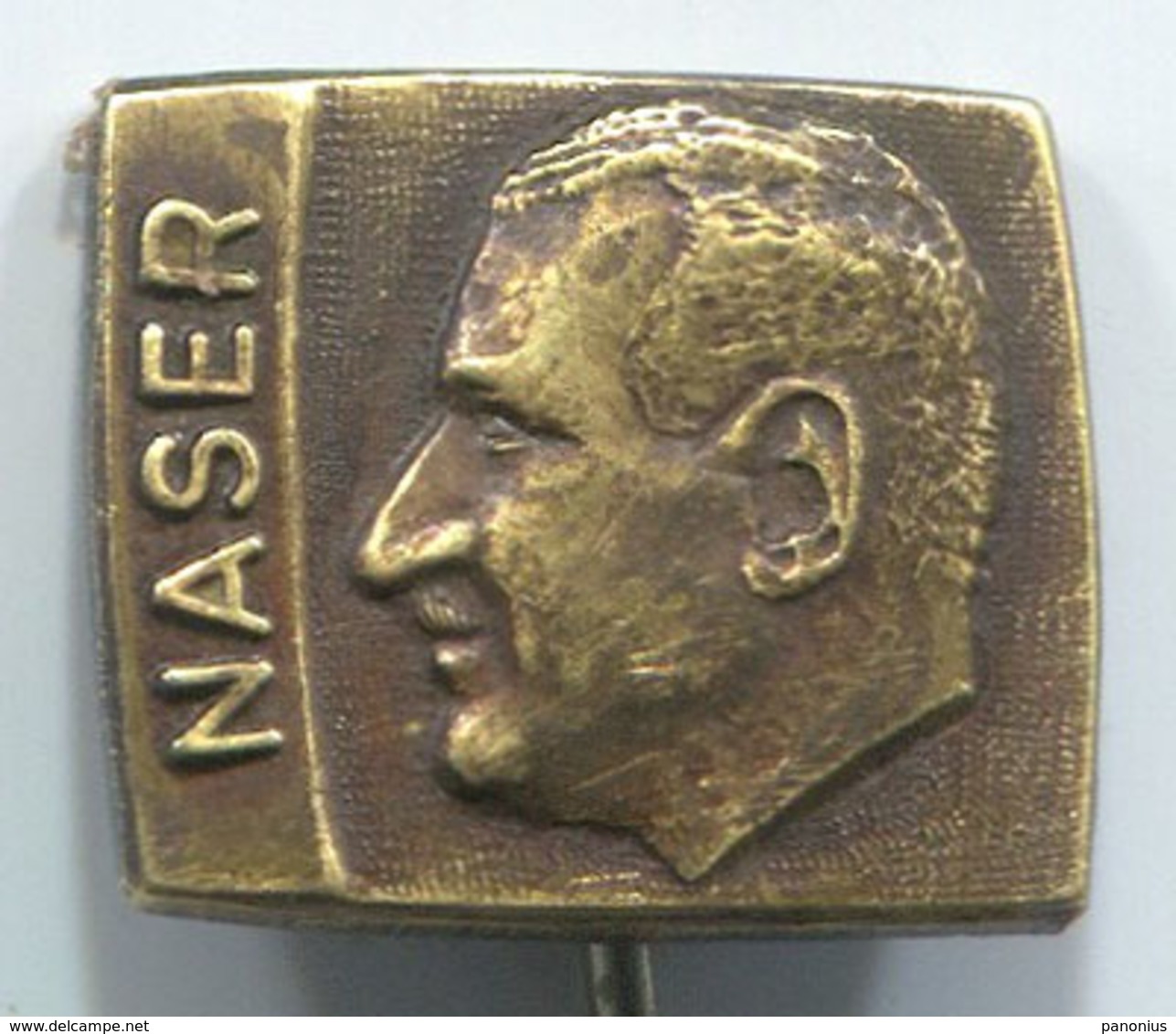 Gamal Abdel Nasser - Egypt, Vintage Pin, Badge, Abzeichen - Personnes Célèbres