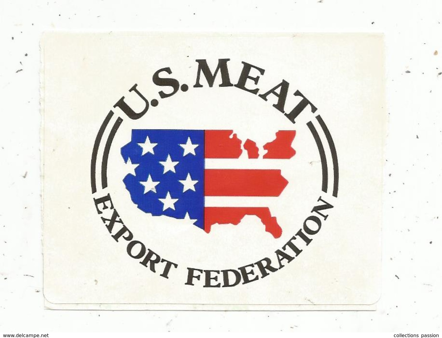 Autocollant , U.S. MEAT ,  Export Federation - Adesivi