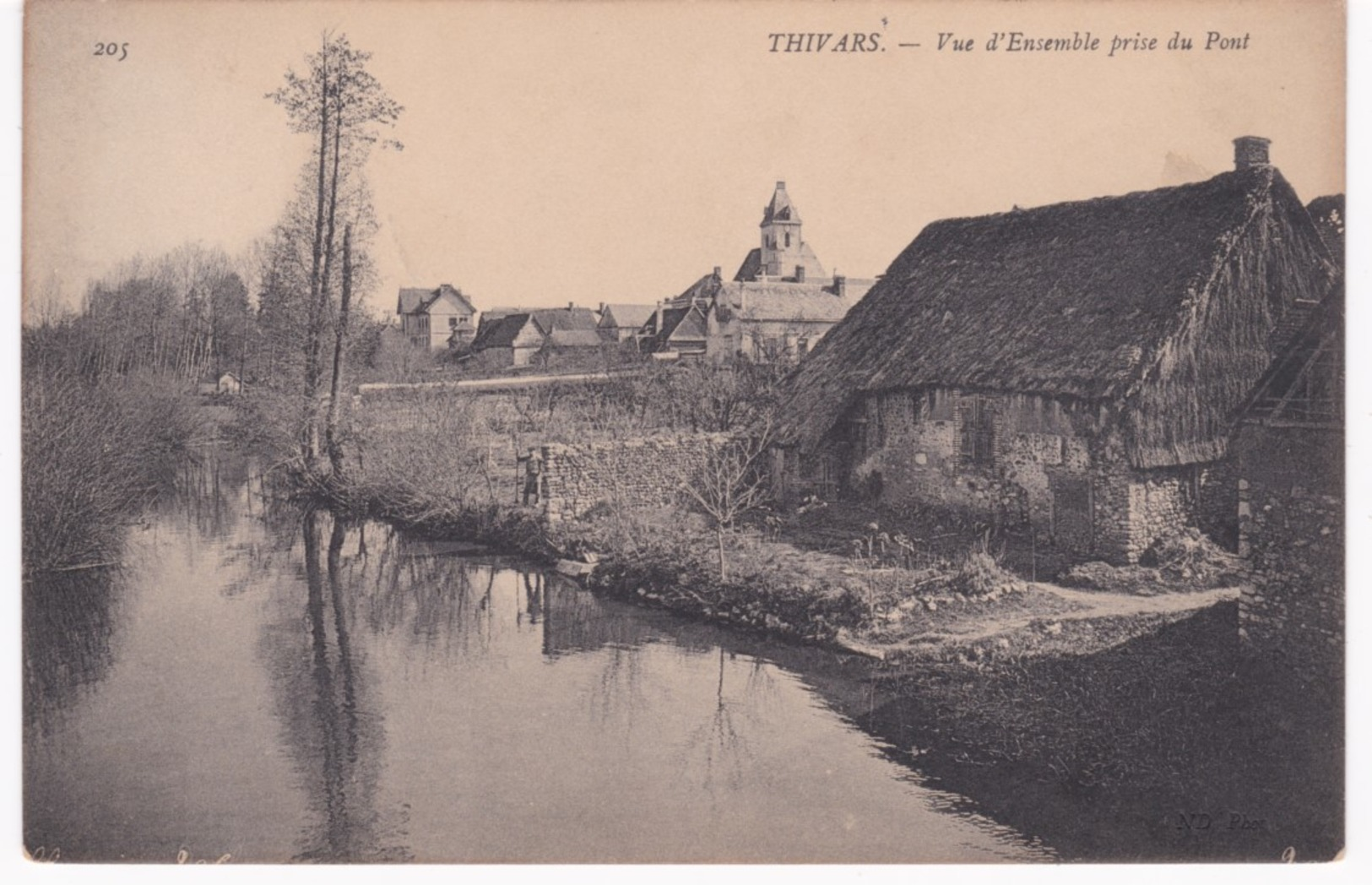 28 Eure Et Loir -  THIVARS -  Vue D'ensemble Prise Du Pont - 1907 - Autres & Non Classés