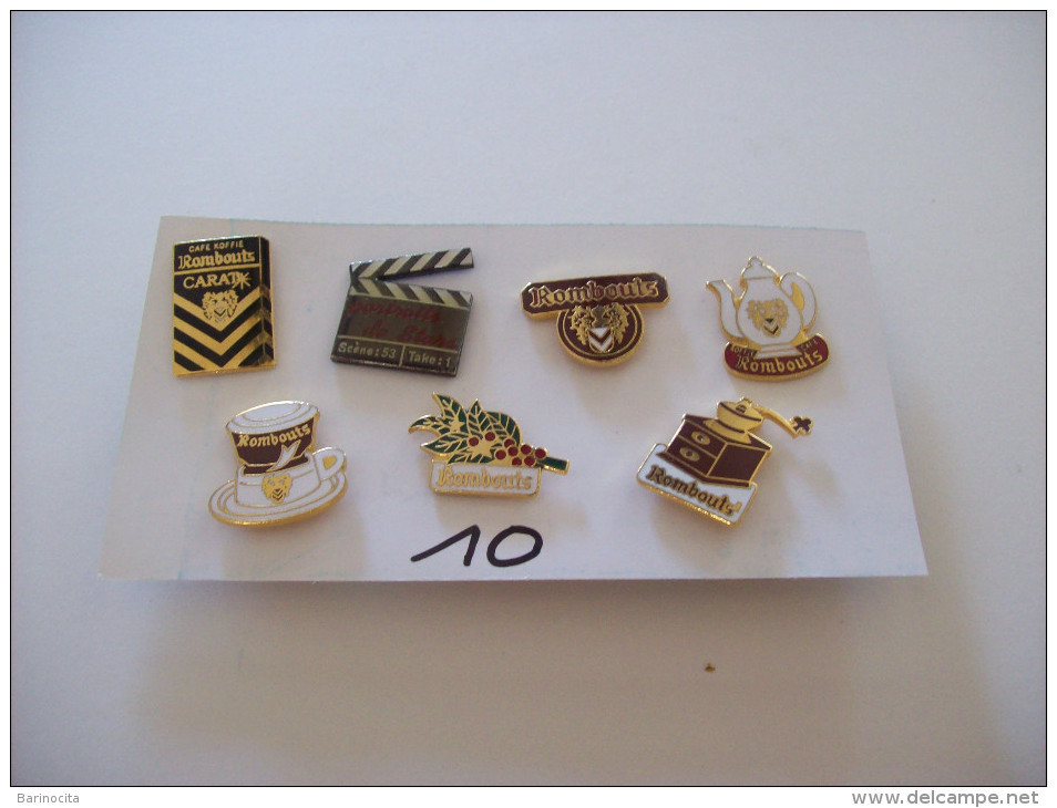 PIN'S -  ROMBOUTS   Le Café   Lot De 7  Pin's  ( 10 ) Voir Photo - Marques