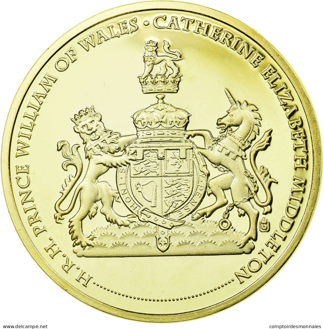 United Kingdom , Médaille, William Et Kate, The Royal Engagement, FDC, Copper - Autres & Non Classés