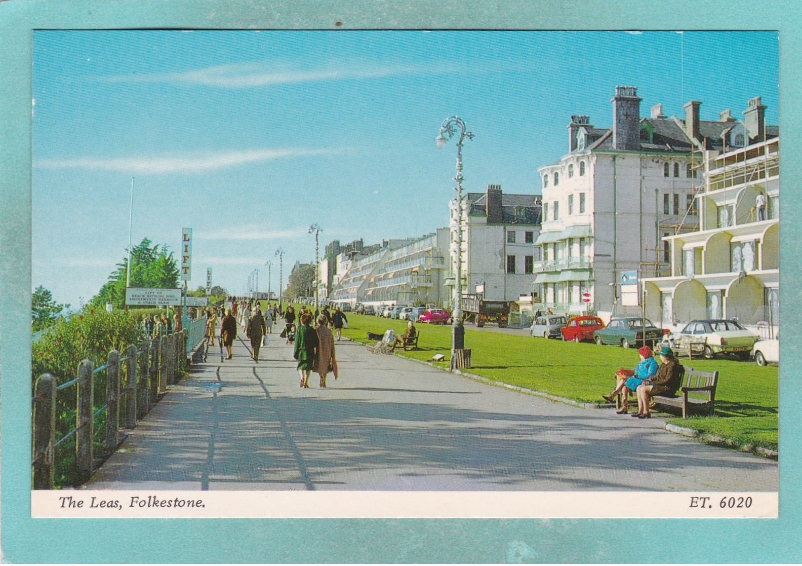 Old Small Post Card Of The Leas,Folkestone,Kent,England.V93. - Folkestone