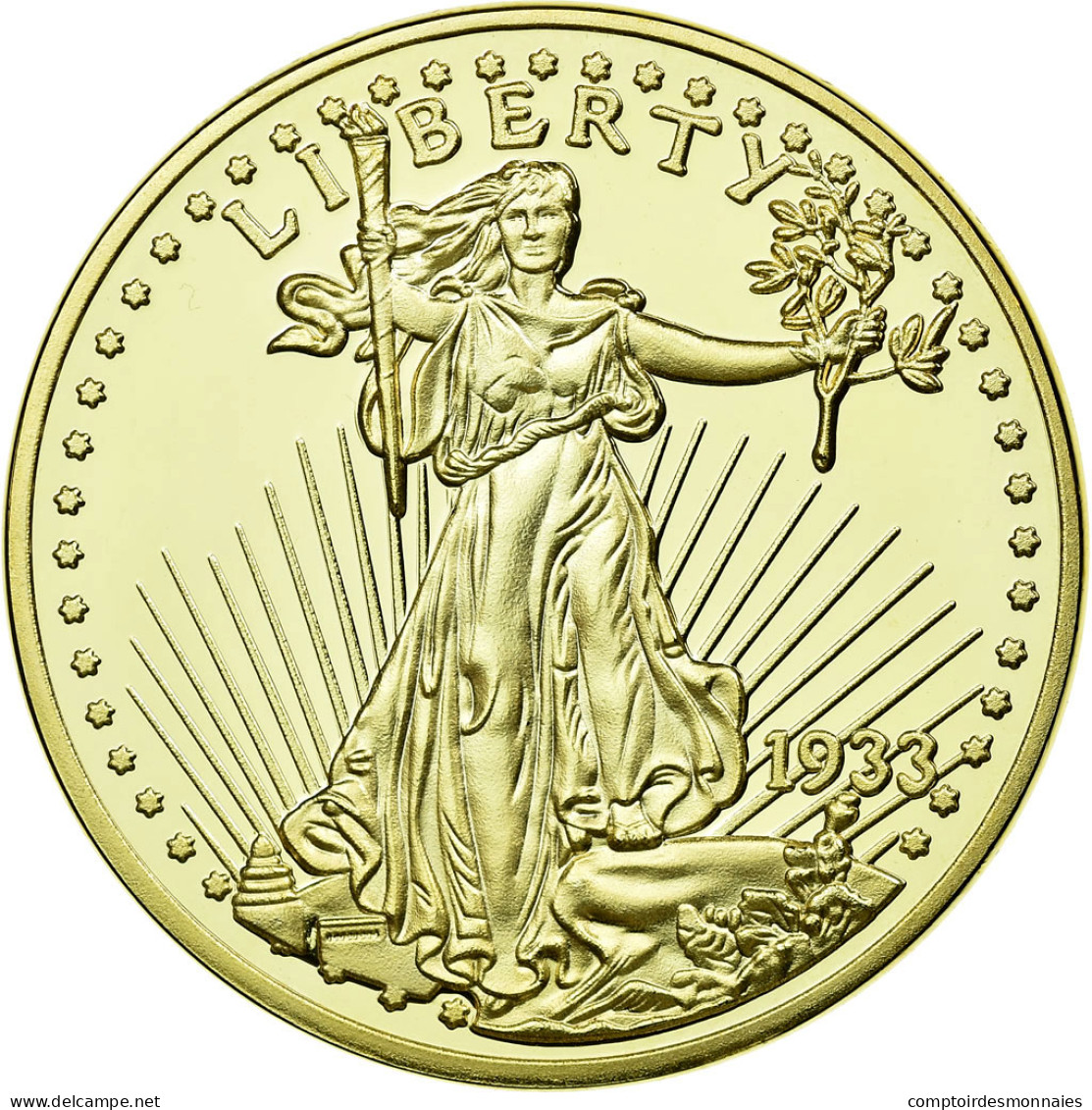 United States Of America, Médaille, Reproduction Twenty Dollars Liberty, FDC - Autres & Non Classés