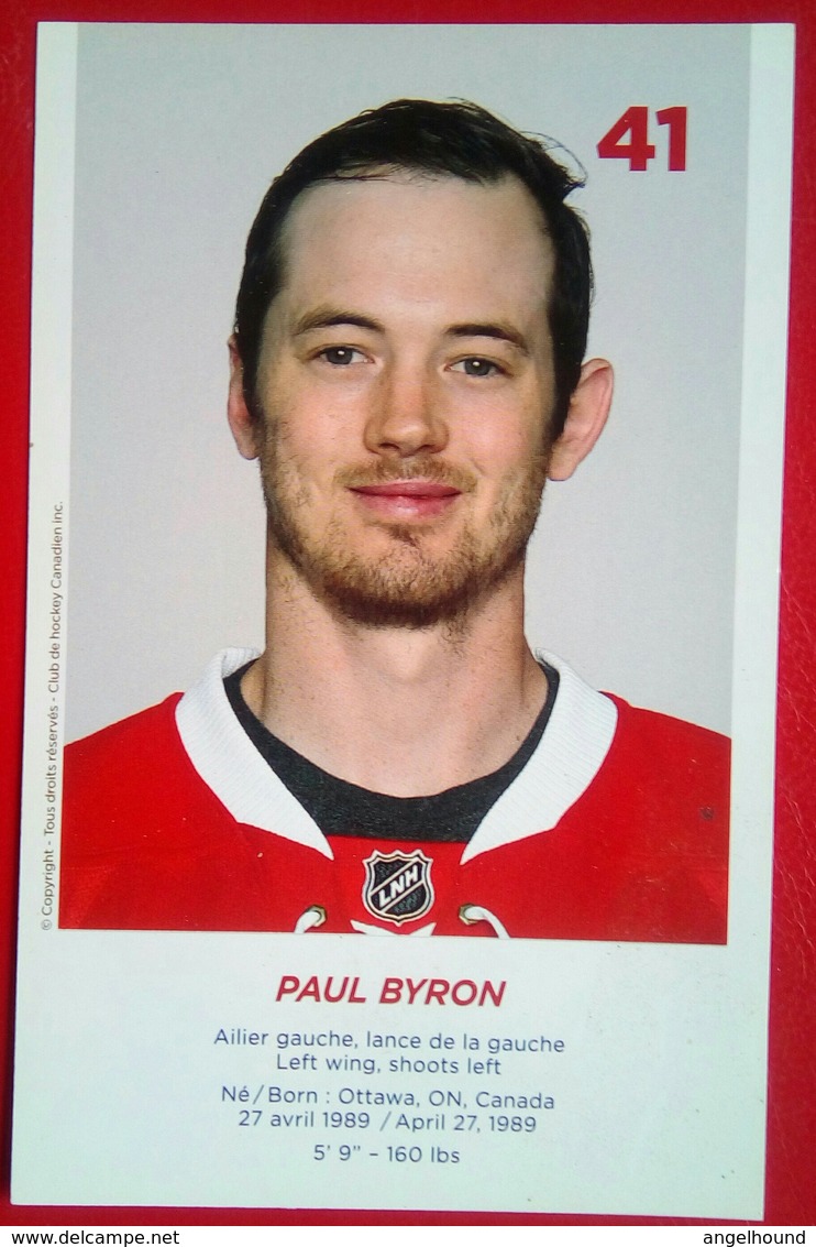 Paul Byron   Signed - 2000-Now