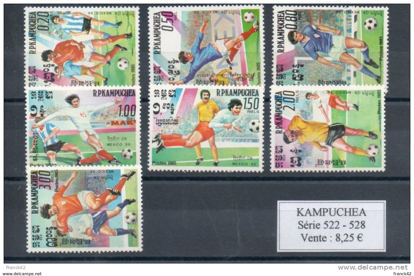 Kampuchéa.  Coupe Du Monde De Football 1986 - Kampuchea