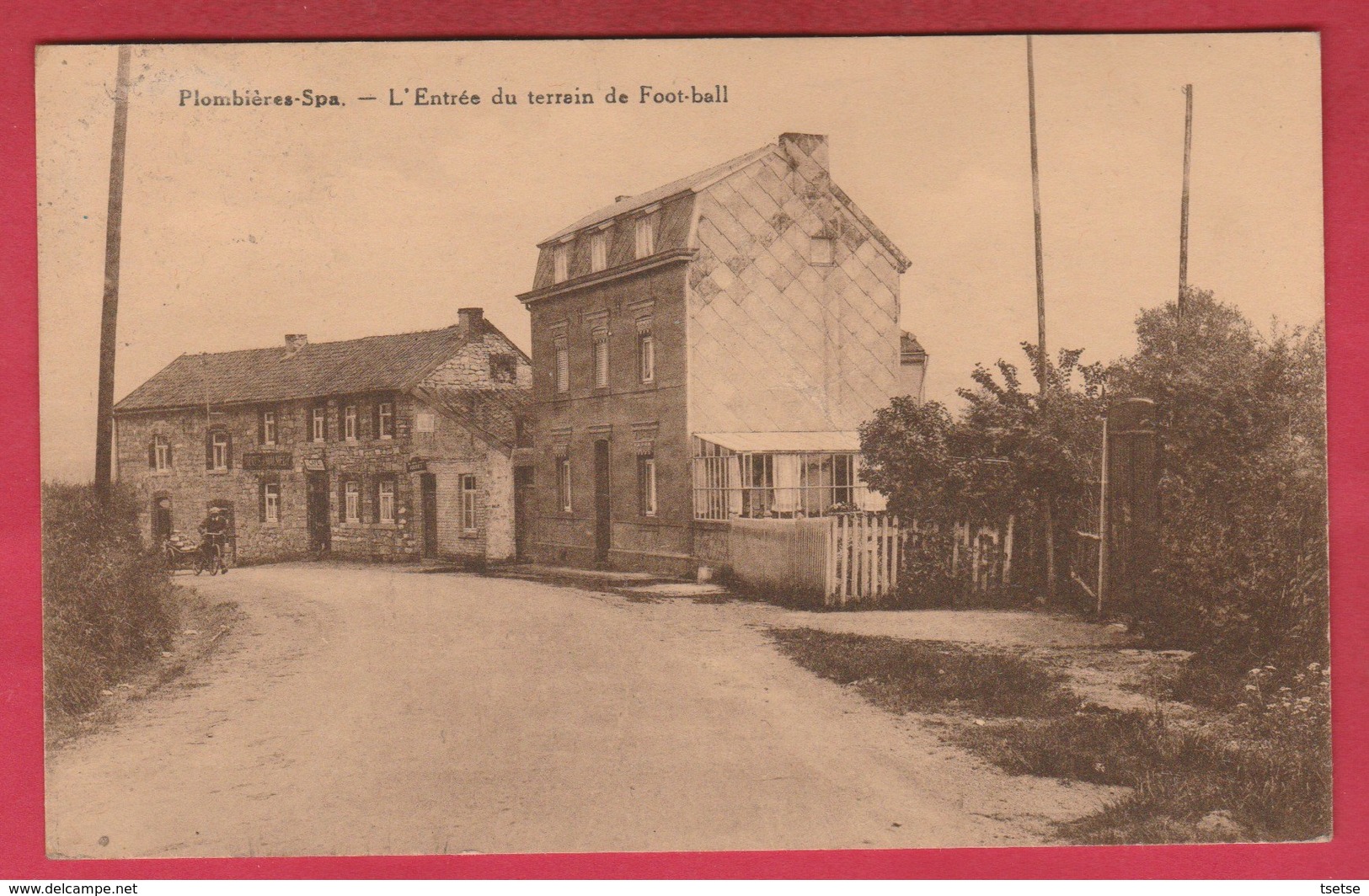 Plombières - L'Entrée Du Terrain De Foot-ball ( Voir Verso ) - Plombières