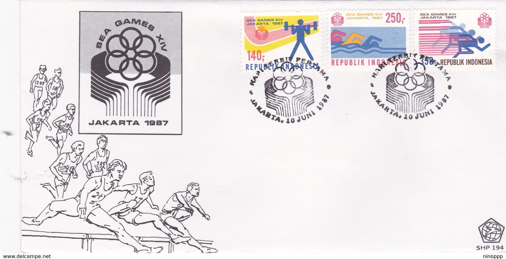 Indonesia 1987 14th Southeast Asia Games Jakarta FDC - Indonesia
